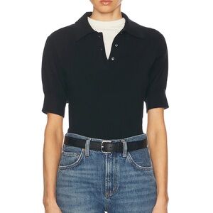 Eterne journey cashmere Black Polo Top M/L